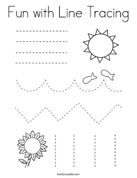 Birthday themes contain images related to the items used in birthday party. Fun With Line Tracing Coloring Page Twisty Noodle