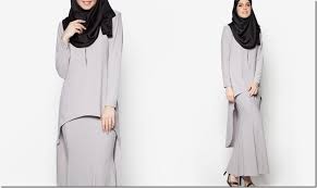 Bajukurung cara draf pola baju kurung tradisional basic masz hashim. Grey Modern Baju Kurung Ideas For Raya 2016
