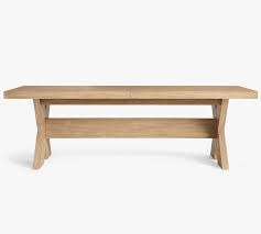 Modern dining table extendable to 5 positions available in white, black and oak. Buy Modern Farmhouse Extending Dining Table Fog Online Pottery Barn Uae