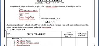 Maybe you would like to learn more about one of these? Contoh Surat Keterangan Hasil Ujian Nasional Skhun Egoswot
