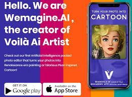 Voila ai artist is the first product created with love by wemagine.ai , a team of 2 founders, creative and technology enthusiasts who love to create something wonderful by combining the best of human. Ppzlpausl 9i M