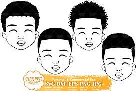 Download Black Boy Bundle Svg Cute Boy Girl Svg Silhouette File 582100 Cut Files Design Bundles