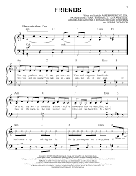 Marshmello Anne Marie Friends Sheet Music Notes Chords Score Download Printable Pdf Clarinet Sheet Music Sheet Music Notes Piano Music