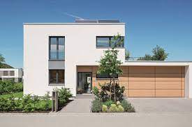 Sie möchten ein kubus haus oder ein haus im baushausstil bauen? Modernes Kubus Haus Im Bauhausstil Mit Garage Hausbaudirekt De