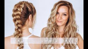 Natural glamour wavy hairstyle from mandy moore. Heatless Summer Waves Hair Tutorial Dutch Braid Hair Tutorial Shonagh Scott Youtube