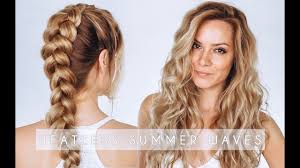 I love headband braids because anyone can make them whether your hair is curly, wavy, straight, or is. Heatless Summer Waves Hair Tutorial Dutch Braid Hair Tutorial Shonagh Scott Youtube