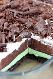 In a large bowl or casserole dish, alternate layers of pudding mixture then oreos, ending with oreos on top layer. Mint Chocolate Lasagna Sweet Spicy Kitchen