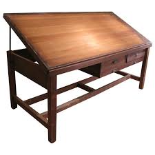 Large Tilt Top Adjustable Drafting Desk In 2020 Vintage Drafting Table Artist Desk Drafting Desk