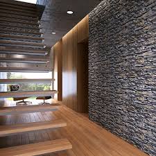 Lumberyards and home centers are offering products that ease installation, and designers are specifying them everywhere from formal manses to industrial spaces to simple cottage interiors. Light Exterior Stone Panels Get A Trending Feature Wall