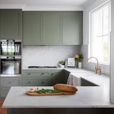 Studio Black Interiors On Instagram Sage Green This Was Main Feature Colour For Our Deakin Renovation I V Home Kitchens Kitchen Color Green Interiors