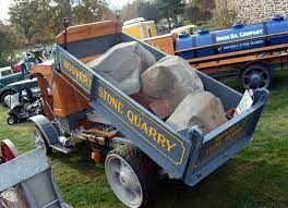 Just A Car Guy: I've never seen a rock delivery truck at a show before,  very cool!