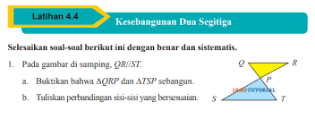 Buku siswa matematika kelas vii smp/mts kurikulum 2013 ini ditulis dengan berdasarkan pada materi dan kompetensi yang qomaria sedang mengukur tinggi pohon di halaman sekolah. Jawaban Matematika Kelas 9 Latihan 4 4 Kesebangunan Dua Segitiga Hal 254 Buktikan Bahwa Segitiga Jagotutorial
