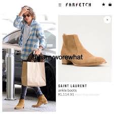 Cheap basic boots, buy quality shoes directly from china suppliers:fashion outdoor chelsea boots men suede leather luxury men ankle boots original men shorts casual shoes british style winter enjoy free shipping worldwide! Harry Wore What On Twitter Harry Wore 1114 91 Saint Laurent Ankle Boots In Beverly Hills 7 30 14 Http T Co N7wf2phaqz