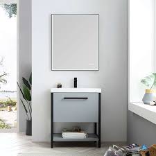 Check spelling or type a new query. Blossom Vanity Riga 30 Inch Modern Bath Cabinet Color Metal Grey