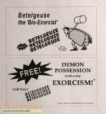 Beetlejuice scream queen jill abramovitz talks juno, maxine, william ivey long's costume magic, & her hollywood musical is a new musical about life at the bottom of the show business ladder. Beetlejuice Betelgeuse Visiting Cards Replica Tv Series Prop Beetlejuice Halloween Beetlejuice Visiting Cards