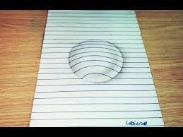 Drawing a pair of scissors. How To Draw Circle On Paper Create 3d Trick Art Optical Illusion Youtube