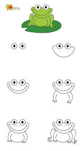 Come Disegnare Una Rana Passo Dopo Passo Per I Bambini Frog Children S Art Drawings For Kids Cute Easy Drawings Easy Drawings For Kids