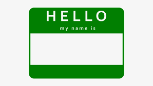 Avery print or write name badge labels with red border. Name Tag Hello My Name Is Tag Transparent 750x750 Png Download Pngkit