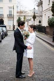 An Intimate London Elopement For A Valentino Bride Love My Dress Uk Wedding Blog Wedding Directory City Hall Wedding Dress Civil Wedding Dresses Civil Wedding