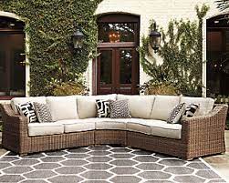 Had 2nd thoughts when we opened the box, looked a little cheap but didn't want to hassle with returning it and put it together. Beachcroft 3 Piece Outdoor Sectional Ashley Furniture Homestore