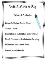 Scientific Method Scientist For A Day