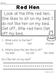 Beginning Reading Comprehension Reading Comprehension Kindergarten Reading Comprehension Reading Fluency Passages