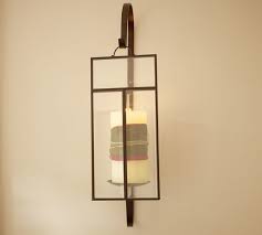 Pottery barn candle sconces for wall. Paned Glass Wall Candle Sconce Candle Holder Pottery Barn