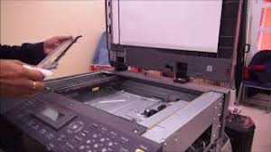 1 2 3 4 5 6 no. Cleaning Of Mirrors Carriage Konica Minolta Bizhub 163 Light Copy Youtube
