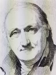 Antique Ink Drawing of Man Alexander Adam Portrait Signed and Titled o