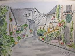 Yvoire A La Mode Carnet De Voyage Mes Pastels Et Aquarelles Carnet De Voyage Yvoire Aquarelle
