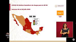 De igual forma, se mantienen en el color amarillo baja california, baja california sur, sinaloa, tamaulipas. Semaforo De Covid 19 En Mexico 18 Estados En Rojo Y 14 En Naranja Para La Semana Del 20 Al 26 De Julio El Financiero
