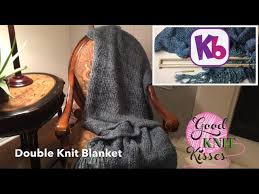 Maybe you would like to learn more about one of these? Easy Double Knit Blanket 28 Kb Loom Knit In One Piece Youtube
