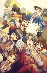 Ace Attorney Miles Edgeworth Movie Night Phoenix Wright Anime Ace