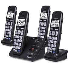 Panasonic 4 Handset Link2cell Cordless Phone Refurbished