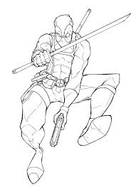 Deadpool is a fan most loved for a wide range of hero superfans. Online Coloring Pages Coloring Page Deadpool With A Sword Deadpool Download Print Coloring Page
