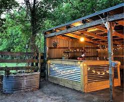 25 Clever Outdoor Bar Ideas To Steal For Your Own Backyard Diy Outdoor Bar Outdoor Patio Bar Outdoor Tiki Bar