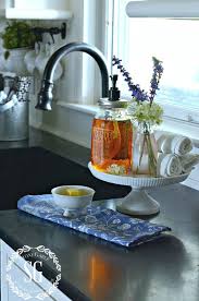 Fabulous Fun And Functional Cake Stands Not Just For Cake Stonegable Clutter Free Kitchen Counter Decor Cool Kitchens