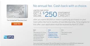 The american express simplycash business credit card is more like a conventional credit card, with a set apr of either 12.49%, 17.49% or 19.49%, depending on your creditworthiness. American Express Business Simplycash Bonus 250 After 5 000 In Spend Doctor Of Credit