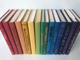 Rainbow Decorative Book Set Choose Your Set Multicolor Etsy Book Decor Entry Table Book Set