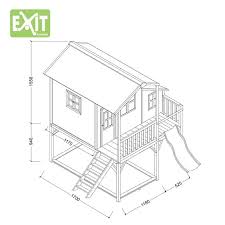 Kinder Spielhaus Exit Loft 550 Kinderspielhaus Holzhaus Stelzenhaus Natur Kinderspielgerate Fur Den Garten Casa Na Arvore Casa De Criancas Casinha Boneca
