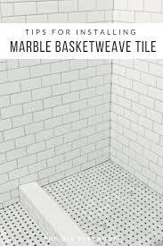 Amazing gallery of interior design and decorating ideas of basketweave bathroom floor in closets, bathrooms by elite interior designers. Tips And Tricks To Lay Marble Basketweave Floor Tile The Diy Playbook