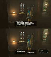 In a battle with the demon king, the captain of the holy knights got his soul trapped within a weak girl's body. Life Choices The Legend Of Zelda Breath Of The Wild Know Your Meme