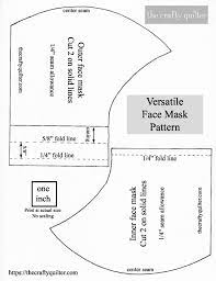 Medical Mask Printable Pattern
