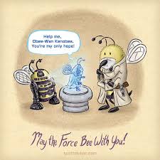 May The Force Bee With You Scott Dubar Illustration Week 10 Of My 52 Week Drawing Challenge Starwarsday Drawing Challenge Star Wars Fan Art Cartoon Bee