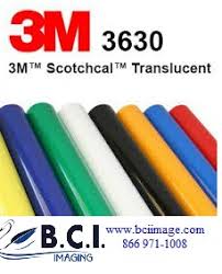 3m Scotchcal Translucent Graphic Film Series 3630