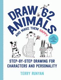 I squared mine a little bit since bulldog heads are on the square side. Amazon Com Draw 62 Animals And Make Them Happy Step By Step Drawing For Characters And Personality For Artists Cartoonists And Doodlers Draw 62 4 9781631599880 Runyan Terry Books