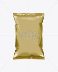 ✓ free for commercial use ✓ high quality images. Gold Plastic Snack Package Medium In Flow Pack Mockups On Yellow Images Object Mockups