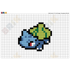 The most common pokemon pixel art material is plastic. Pokemon Bulbasaur Pixel Art Brik