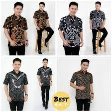 Primes, comfortable wear, color is not faded. Baju Batik Pria Batik Lengan Pendek Hem Batik Pria Batik Pekalongan Shopee Indonesia