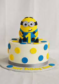 Minion cake toppers made for a family friend they stand about 35 4 tall and are made from fondant and gum paste. Minions Cake Design 1 Layer Cute Minion Cake Free Delivery Within Klang Valley Despicable Me 2 3d Minion Birthday Cake Tutorial